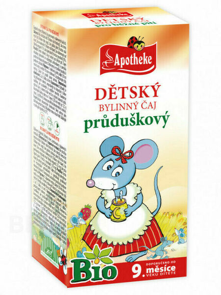 Apotheke Dětský čaj BIO průduškový 20x1.5g porovnat ceny