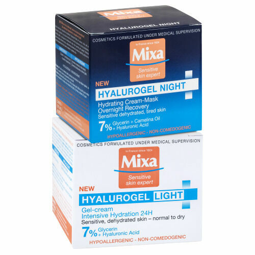 Mixa Hyalurogel duopack denní a noční krém 2x50ml porovnat ceny