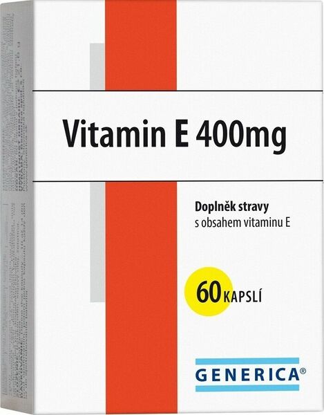 Generica Vitamin E 400mg 60 kapslí porovnat ceny