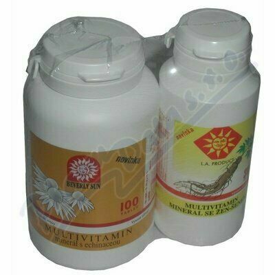 LA Product  Multivitamin-minerál echinacea 100 tablet + Multivitamín-minerál žen-šen 30 tablet ZDARMA porovnat ceny