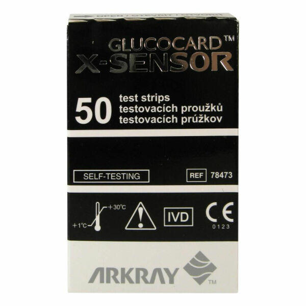 Testovací proužky GLUCOCARD X-METER SENSORS 50ks porovnat ceny