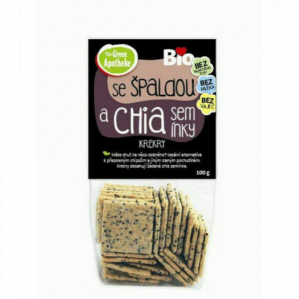 Green Apotheke Krekry špaldové s chia 100g porovnat ceny