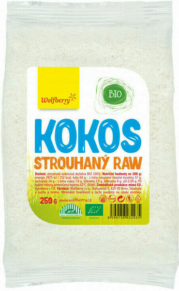 Wolfberry Kokos strouhaný BIO 250g porovnat ceny