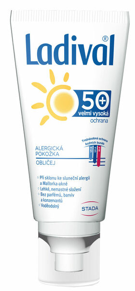 Ladival Gel pro alergickou pokožku obličeje OF50+ 50ml porovnat ceny