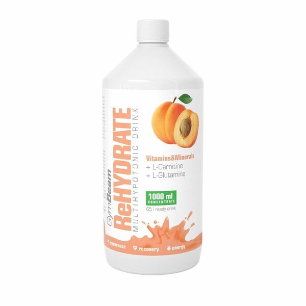GymBeam ReHydrate meruňka 1000ml porovnat ceny
