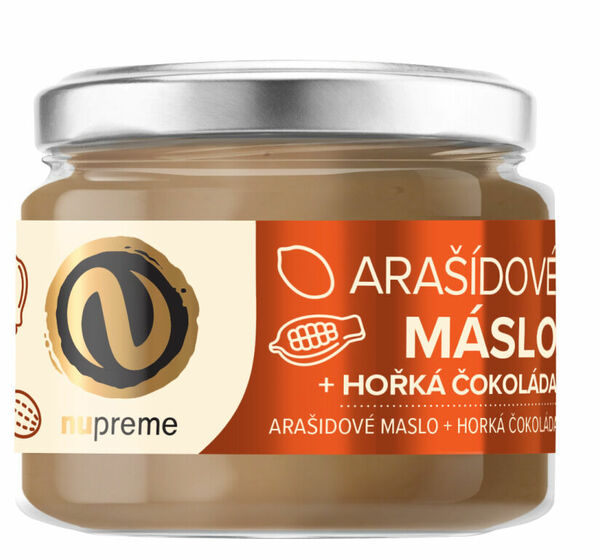 NUPREME Arašídové máslo s hořkou čokoládou 220g porovnat ceny