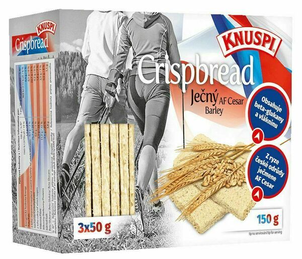 KNUSPI CRISPBREAD ječný 150g porovnat ceny