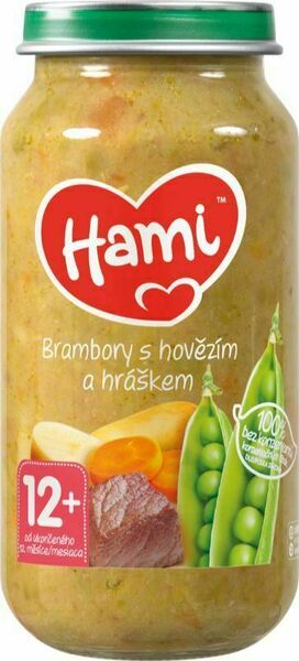 Hami příkrm Brambory s hovězím a hráškem od uk. 12. měsíce 250g porovnat ceny
