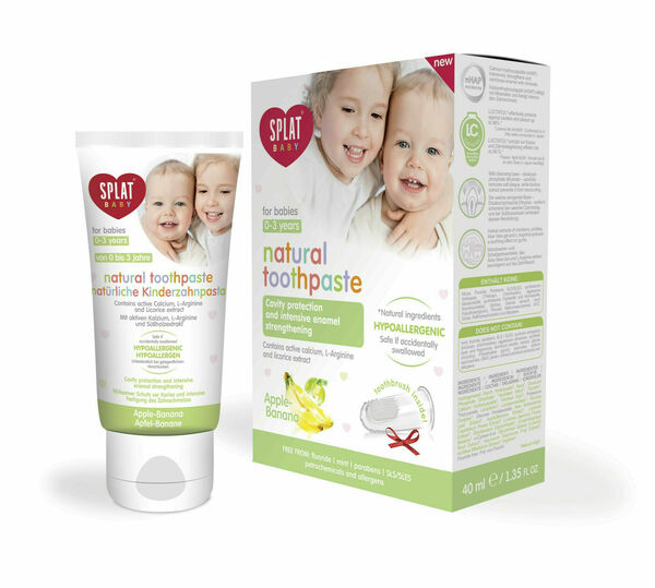 SPLAT Baby z.pasta 0-3r 40ml Jablko-Banán+prsťáček porovnat ceny