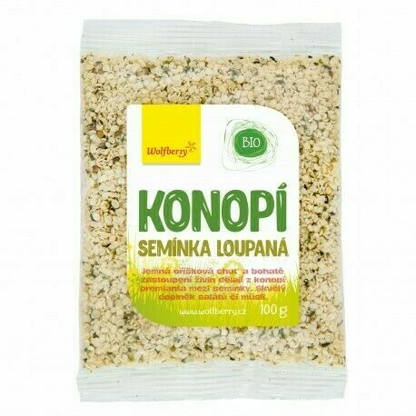 Wolfberry Konopné semínko loupané BIO 100g porovnat ceny