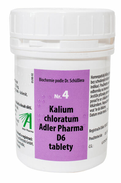 Adler Pharma Nr.4 Kalium chloratum D6 1000 tbl. porovnat ceny