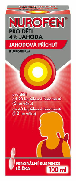 Nurofen pro děti 4% 40mg/ml Jahodová příchuť 100ml porovnat ceny
