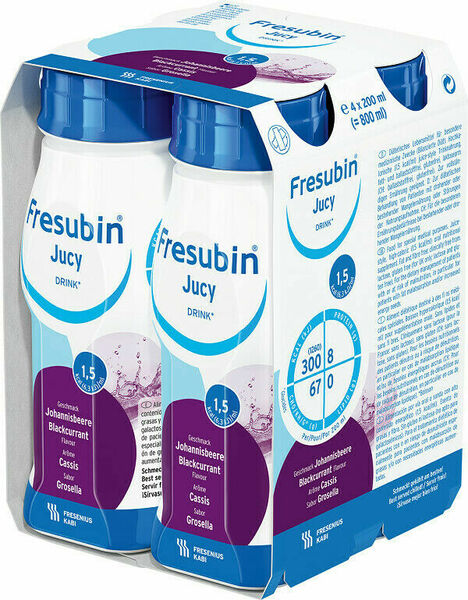 Fresubin Jucy drink perorální roztok 4x200ml příchuť černý rybíz porovnat ceny