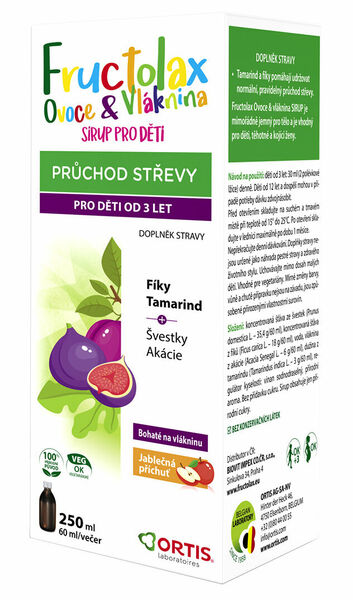 ORTIS Fructolax Sirup pro děti 250ml porovnat ceny