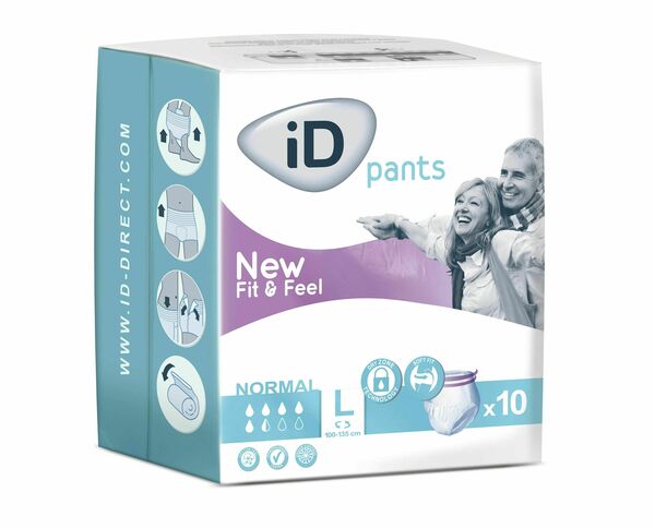 iD Pants Fit&Feel Large Normal plenkové kalhotky navlékací 10 ks porovnat ceny