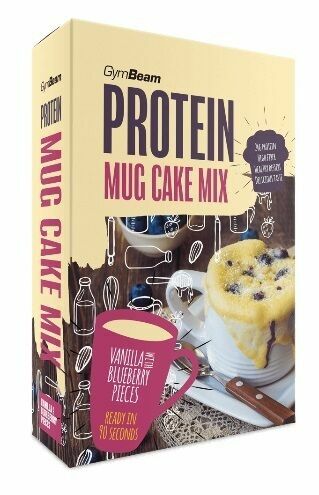 GymBeam Protein Mug Cake Mix 500 g vanilla with blueberry pieces porovnat ceny