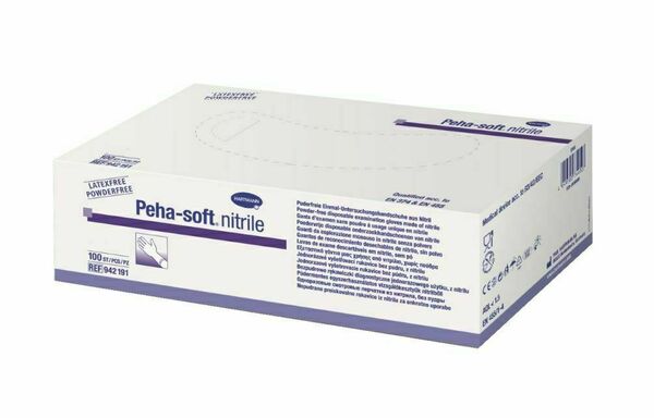 Peha -soft nitrile Vyšetřovací rukavice vel. L 100 ks porovnat ceny
