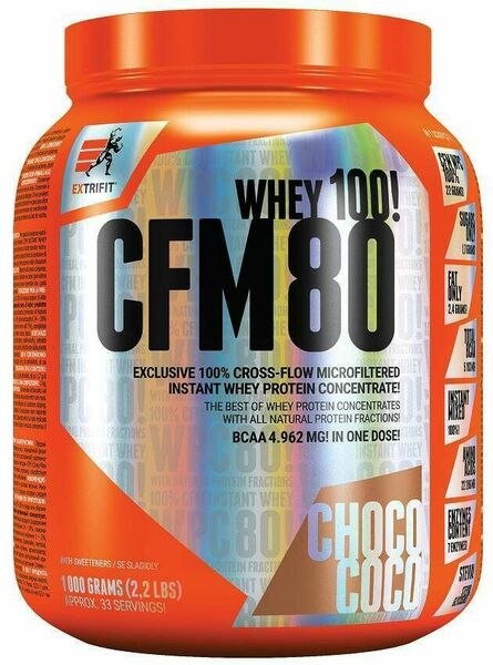 Extrifit CFM Instant Whey 80 1000g čokoláda kokos porovnat ceny