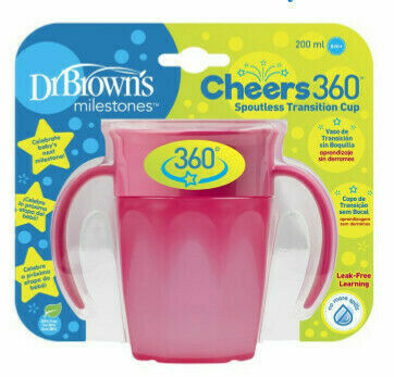 Dr. Brown's  Dr.Brown's Hrnek Cheers360 6m+200ml růžový porovnat ceny