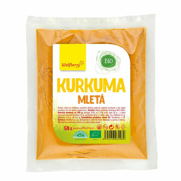 WOLFBERRY Kurkuma mletá BIO 50 g porovnat ceny