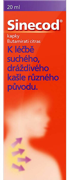 Sinecod 5mg/ml kapky na suchý kašel 20ml porovnat ceny