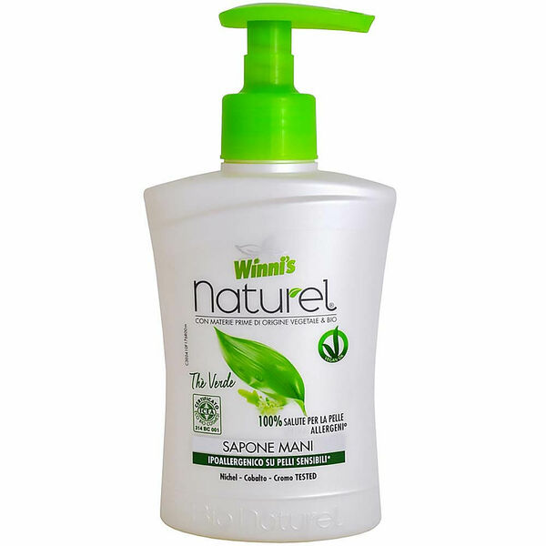 WINNI´S NATUREL Sapone Mani Thé Verde – hypoalergenní tekuté mýdlo na ruce se zeleným čajem a aloe vera 250 ml porovnat ceny