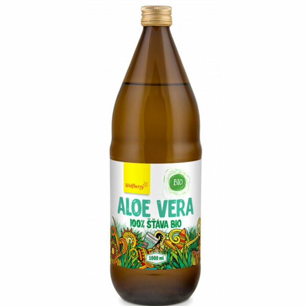 WOLFBERRY Aloe vera šťáva 100% 1000 ml BIO porovnat ceny