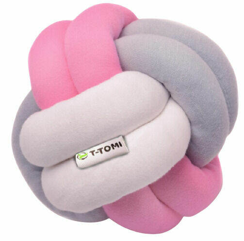 T-tomi Pletený míč White+grey+pink porovnat ceny