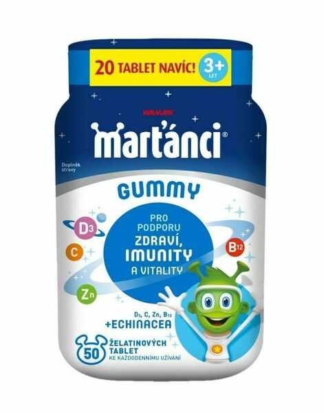 Marťánci Gummy Echinacea 50+20 ks porovnat ceny