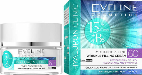 Eveline Cosmetics  Eveline Hyaluron Clinic Day and Night cream 60+ 50ml porovnat ceny