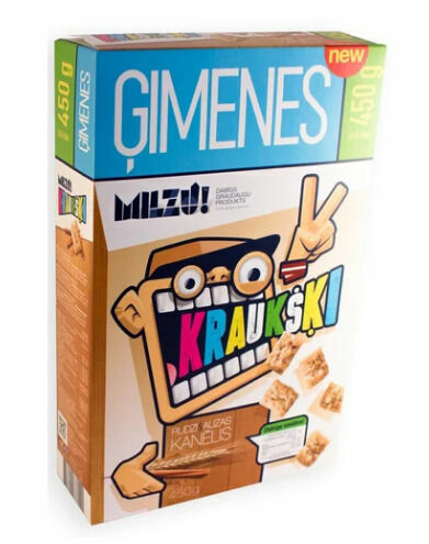 Milzu! Cereální obdélníčky se skořicí 450g porovnat ceny