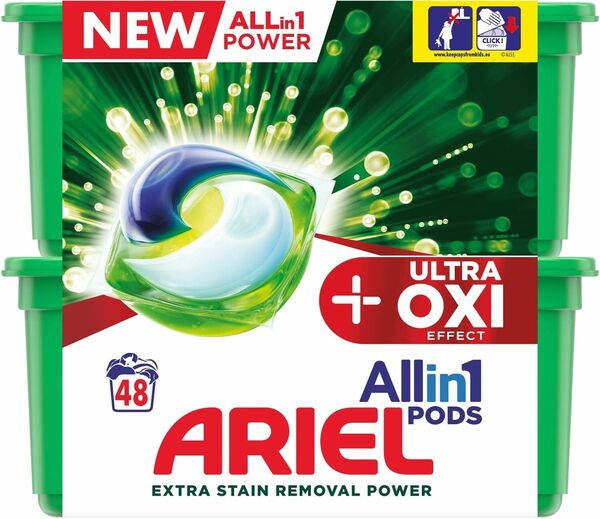 Ariel gelové kapsle Ultra OXI Effect 48ks porovnat ceny