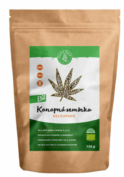 Zelená Země Konopné semínko neloupané BIO 150g porovnat ceny