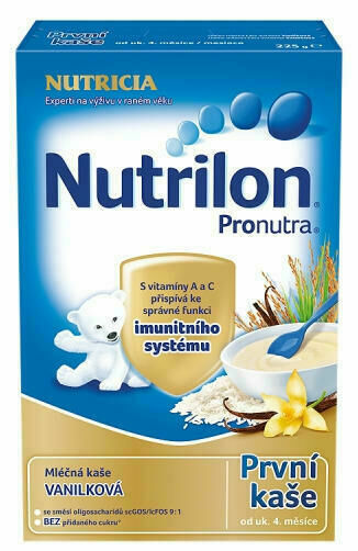 Nutrilon kaše Pronutra mléčná vanilková 225g porovnat ceny