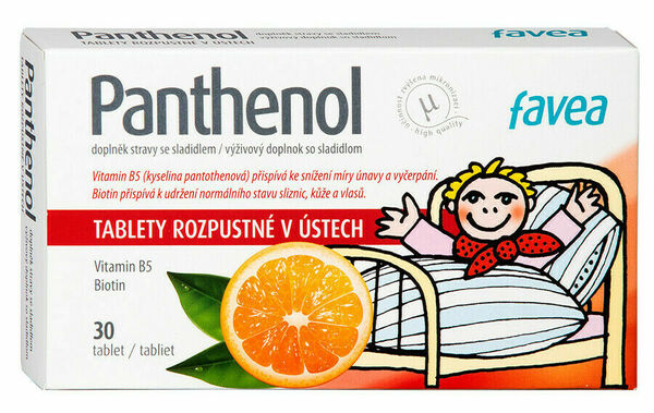 Favea  Panthenol 30 tablet porovnat ceny