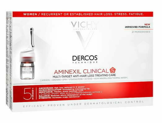 Vichy Dercos Aminexil clinical 5 multiúčelová kúra proti vypadávání vlasů pro ženy 21 x 6ml porovnat ceny