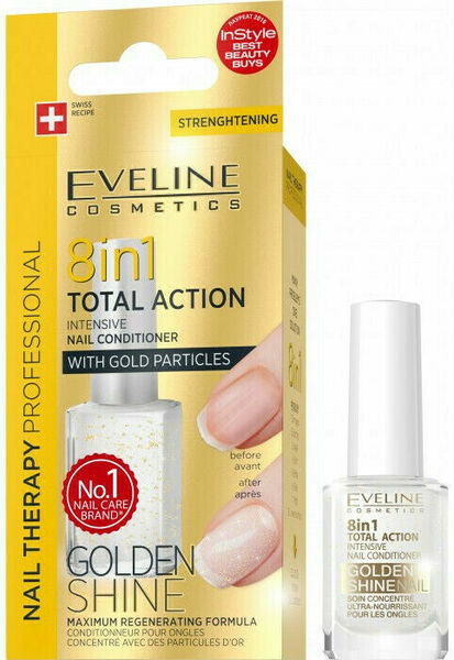 Eveline Cosmetics  Eveline Spa Nail Total 8v1 Gold 12ml porovnat ceny