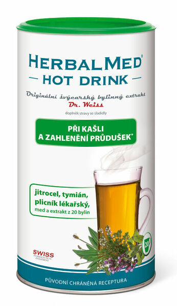 HerbalMed HotDrink Dr.Weiss kašel průdušky 180g porovnat ceny