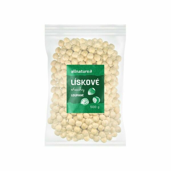 Allnature Lískové ořechy loupané 500 g porovnat ceny