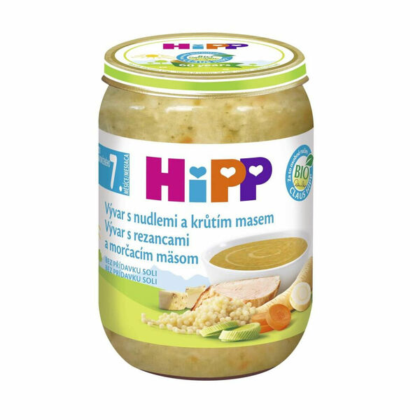 HiPP BIO Polévka vývar s nudlemi a krůtím BIO 190 g porovnat ceny