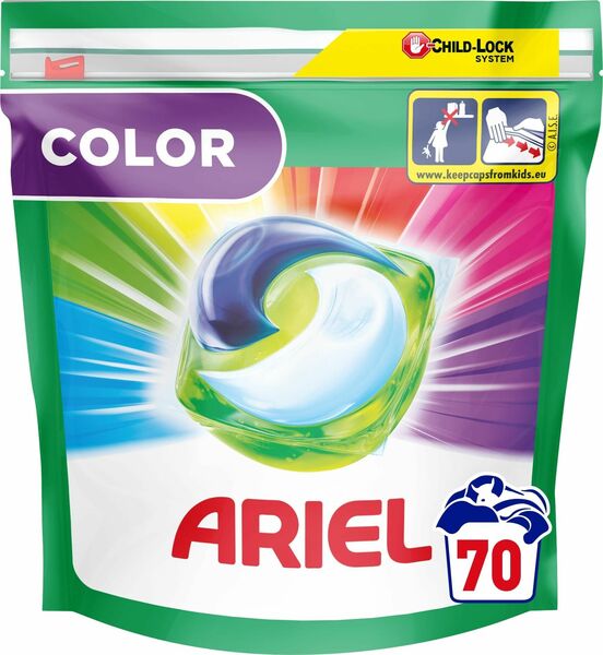 Ariel gelové kapsle Color 70ks porovnat ceny