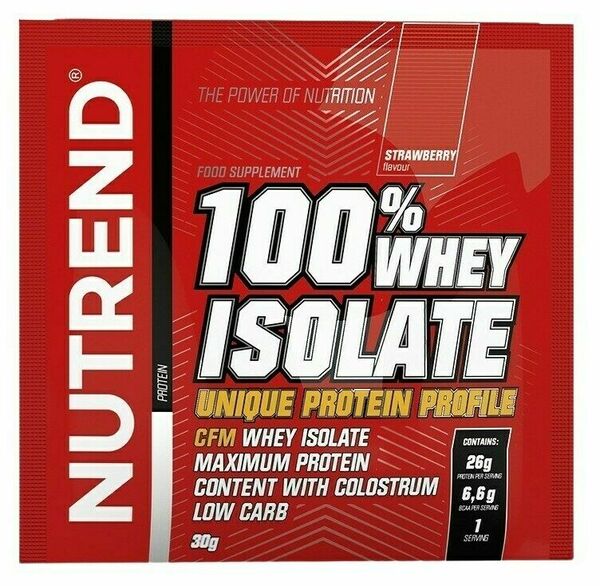Nutrend 100% Whey Isolate jahoda 30g porovnat ceny