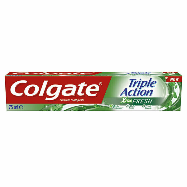 Colgate Zubní pasta Triple Action Xtra Fresh 75ml 3 kusy porovnat ceny