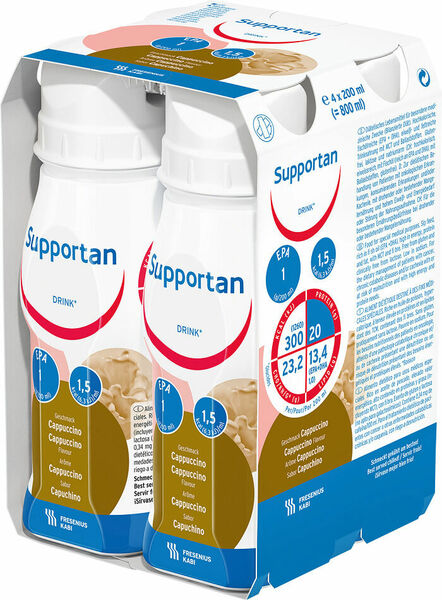 Supportan Drink cappuccino Perorální roztok 4x200ml porovnat ceny