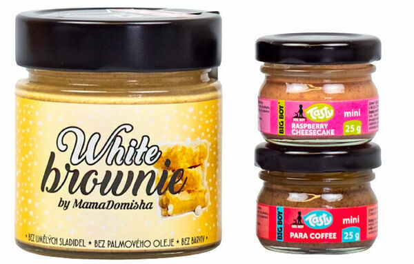 Big Boy White Brownie @mamadomisha 250g + TASTY Malinový Chesecake a Para Coffe 2x25g porovnat ceny