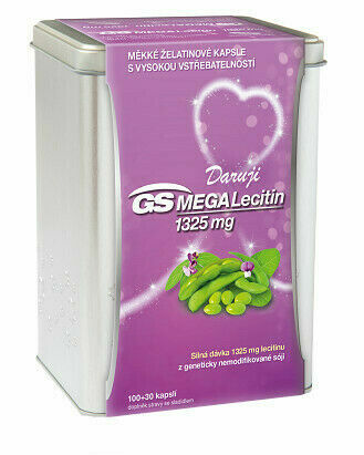 GS Megalecitin 1325mg v dárkové krabičce 100+30 kapslí porovnání ceny