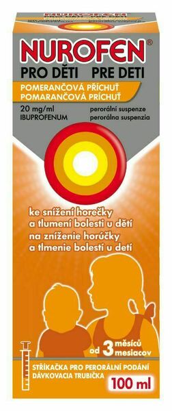Nurofen pro děti 20mg/ml sirup pomeranč 100ml porovnat ceny