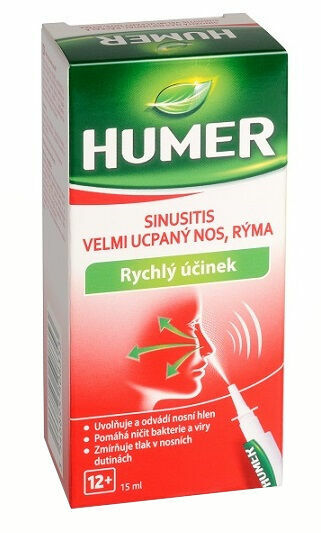HUMER Sinusitis velmi ucpaný nos rýma, sprej 15ml porovnat ceny