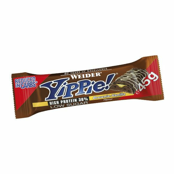 WEIDER Yippie! Bar Brownie-Vanilla tyčinka 45 g porovnat ceny