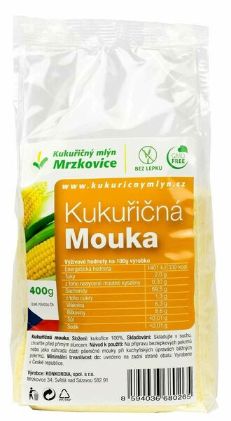 Kukuřičný mlýn Mrzkovice Kukuřičná mouka 400g porovnat ceny